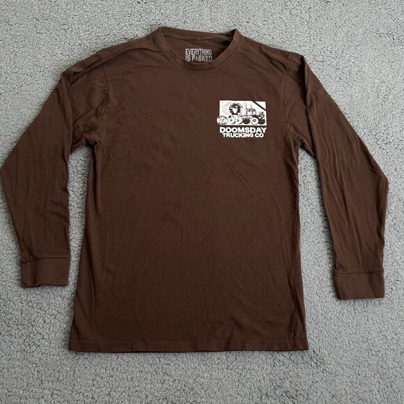 Everything Is Fcked Other - Everything Is Fcked Mens Large Long Sleeve Pullover Shirt Transportation Truckin